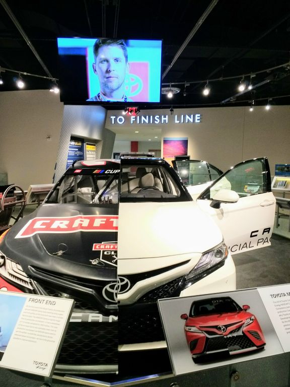 Comparison of Camry production model to race car
